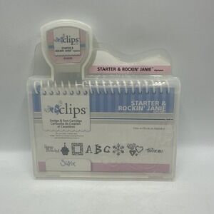 Sizzix eClips Cartridge Starter & Rockin' Janie Shape Cutting System Booklet
